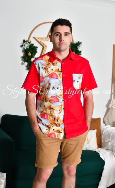 "Koala Kringle 2.0" Men's Dress Shirt