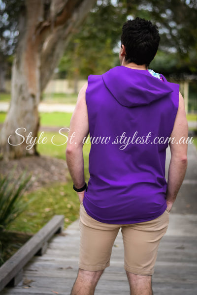 “Pretty Penelope” Men's Low Cut Hoodie Singlet