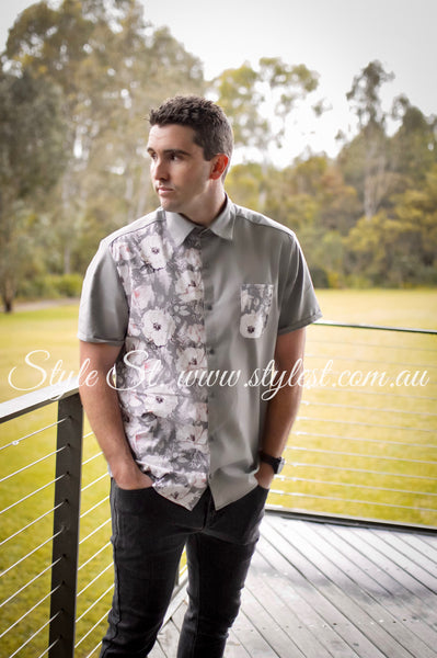 "Luna Bloom" Men's Dress Shirt