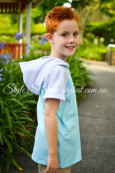 "Blue Butterfly” Children's Raglan Hoodie