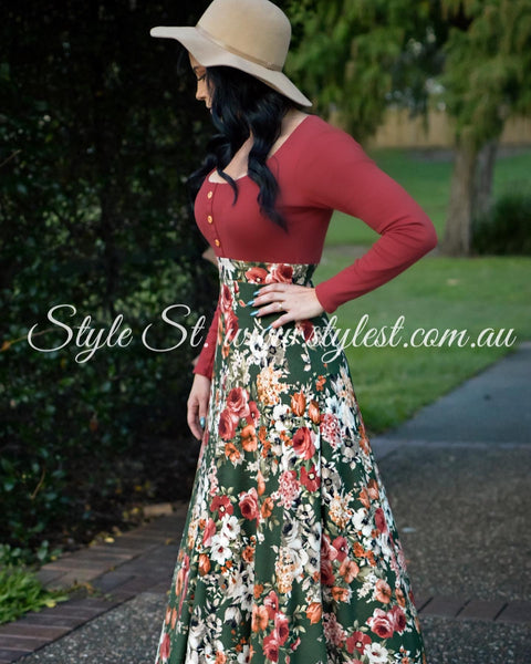 "Winter Fire" Ladies Dress