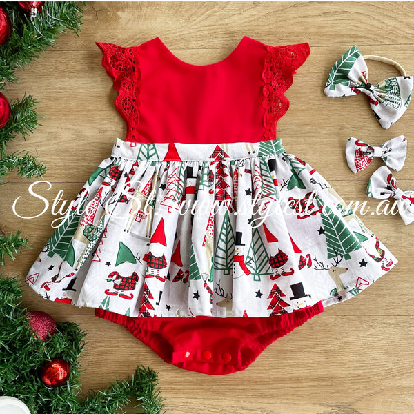 "Happy Holidays" Dress Romper