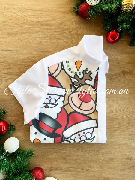 "PREORDER "Dear Santa" Men's Dress Shirt