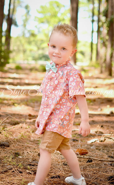 “Dusty Daisy" Dress Shirt & Bow Tie