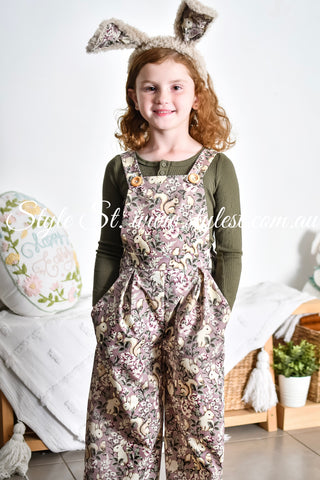 "Bunny Blossom" Children's Overalls