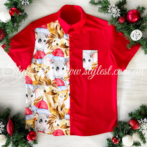 "Koala Kringle 2.0" Men's Dress Shirt