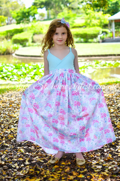 "Blue Butterfly" Children's Dress