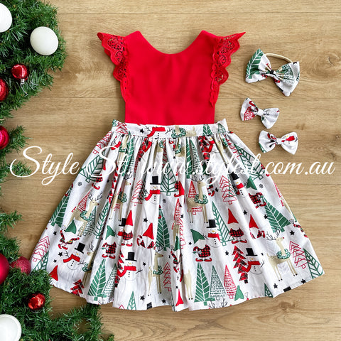 "Happy Holidays" Children's Dress