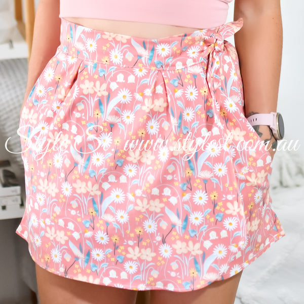 “Dusty Daisy” Ladies Faux Wrap Skorts