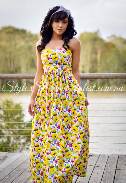 “Sunflower Meadows” Ladies Dress