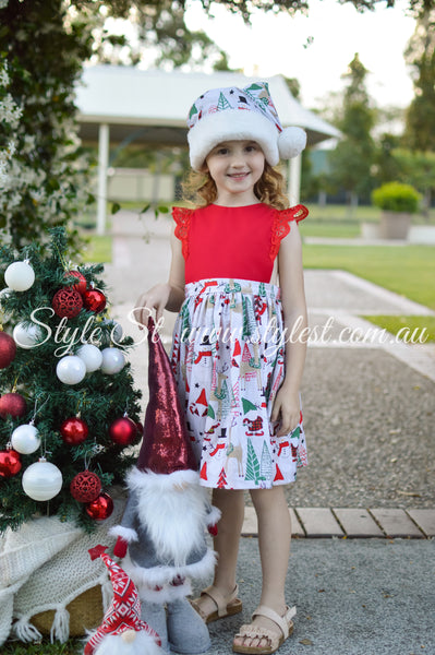 "Happy Holidays" Children's Dress