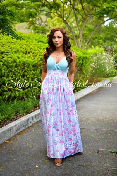 "Blue Butterfly” Ladies Dress