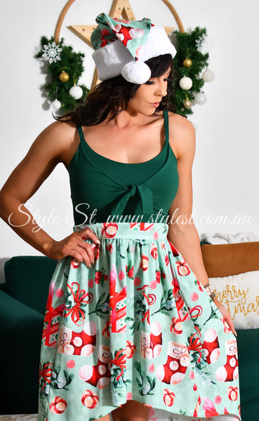 PREORDER "Peppermint Snap" Ladies Dress