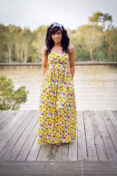 “Sunflower Meadows” Ladies Dress