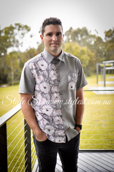 "Luna Bloom" Men's Dress Shirt