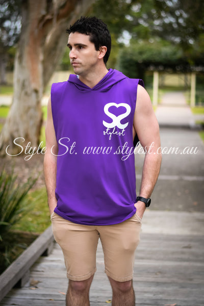 “Pretty Penelope” Men's Low Cut Hoodie Singlet