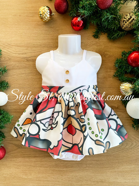 PREORDER "Dear Santa" Dress Romper