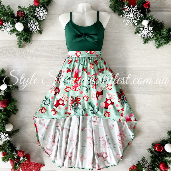 PREORDER "Peppermint Snap" Ladies Dress