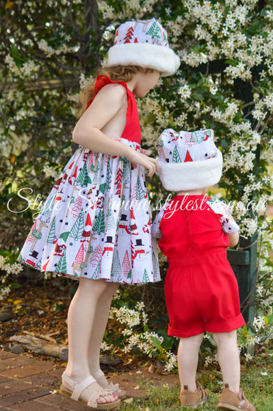 "Happy Holidays" Children's Dress